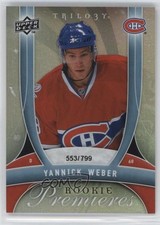 2009-10 Upper Deck Trilogy Rookie Premieres 553/799 Yannick Weber #152 0a4