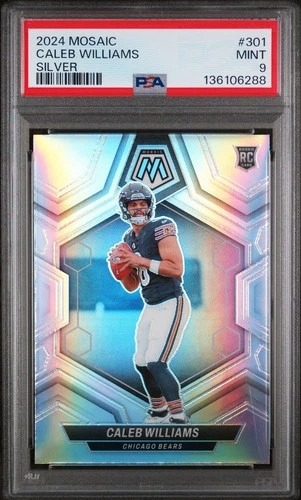 2024 PANINI MOSAIC 301 CALEB WILLIAMS SILVER PSA 9 RC
