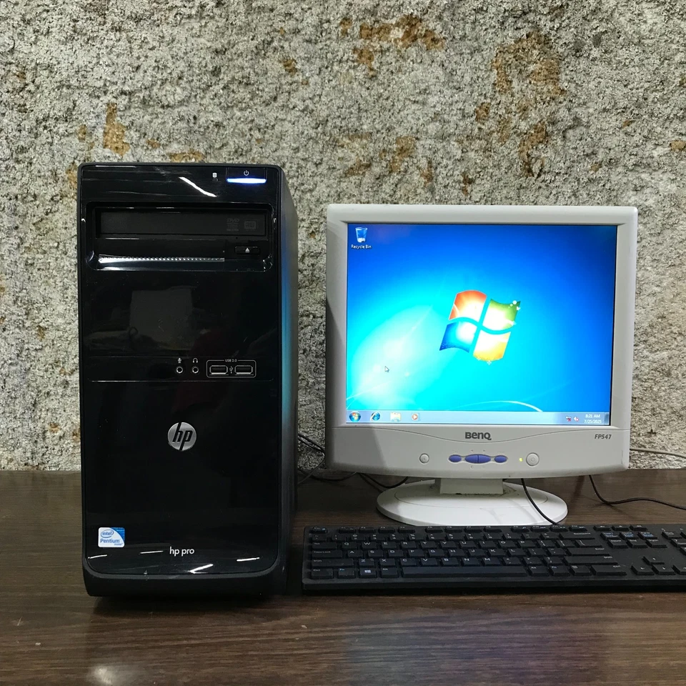 HP Pro Desktop Computer Pentium 3.10GHz 4GB RAM 500GB HDD (Windows 7 Pro 64-Bit) - Image 4 of 4