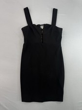 Express Black Dress Womens Size XS Bodycon Above The Knee Strappy Classy Lined