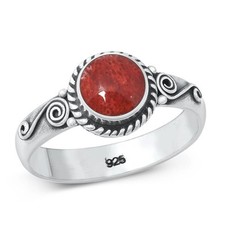Fancy Bali Swirl Coral Beautiful Ring New .925 Sterling Silver Band Sizes 5-10