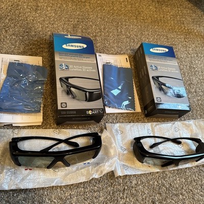 2 X Samsung - 3D Glasses SSG-3100GB- Brand New Accessory For SMART TV Bonus NEW