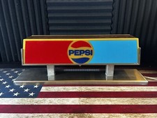 Vintage RARE Pepsi Soda Fountain Topper Light Up Counter Display Mancave Sitco