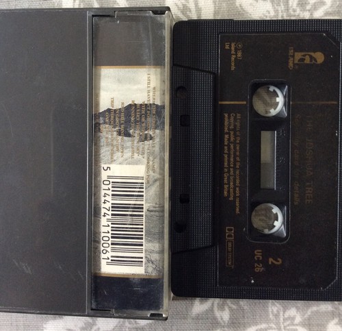 U2 The Joshua Tree Cassette Original 1987 Paper Label - Picture 6 of 6