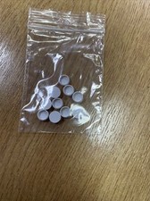 Pack of 10 x Deta S1419WH Spare Screw Cap Covers for Slimline Range (White)