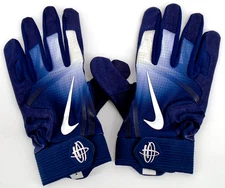 Nike Huarache Elite Batting Gloves Men's XL College Navy/Chrome Textured Palm