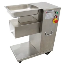 110V 8mm Full Stainless Steel Meat Cutter Slicer 500kg/h Cutting Machine