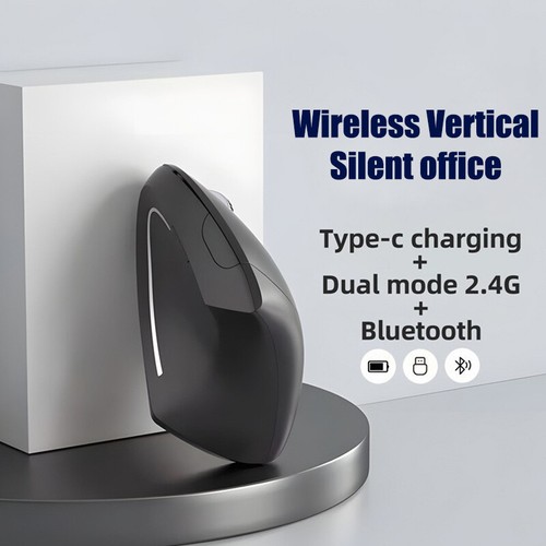 Vertical Mouse Rgonomic Gaming Mouse Bluetooth 2.4GHz Wireless Optical Mice