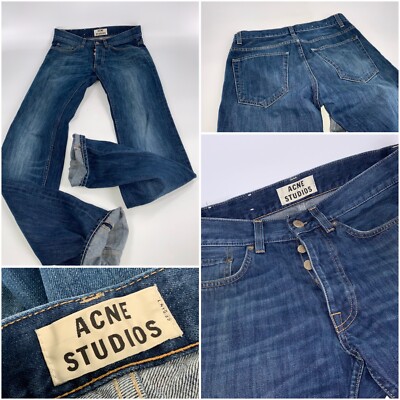 Acne Studios Roc Verakai Slim Fit Jeans 30x34 Blue Cotton Albania