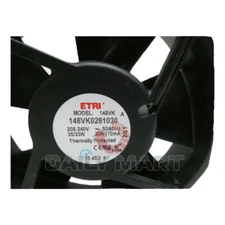 New In Box ETRI 148VK0281030 Thermally Protected Cabinet Cooling Fan
