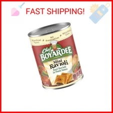 Chef Boyardee Mini Beef Ravioli, Microwave Pasta, Canned Food, 15 oz.