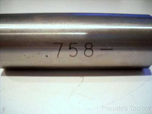 NOS Meyer Gage Co. Pin Gage, Size 0.758, Tolerance Minus - Picture 3 of 3