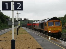 PHOTO  CLASS 66  66731  PASSES MICHELDEVER 19/06/16 WORKING 4Y19 MOUNTFIELD SIDI