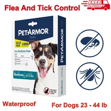 Pet Armor Flea & Tick Treatment Squeeze On Dog, 6 Month Supply, 23-44 lb Topical