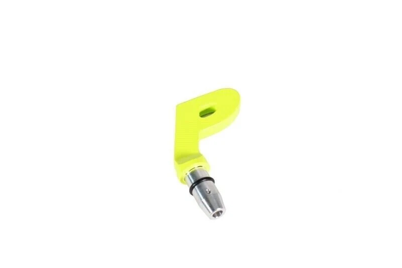 Perrin "P" Style Aluminum Engine Oil Dipstick Handle Neon Yellow For Subaru WRX - Image 3 of 4