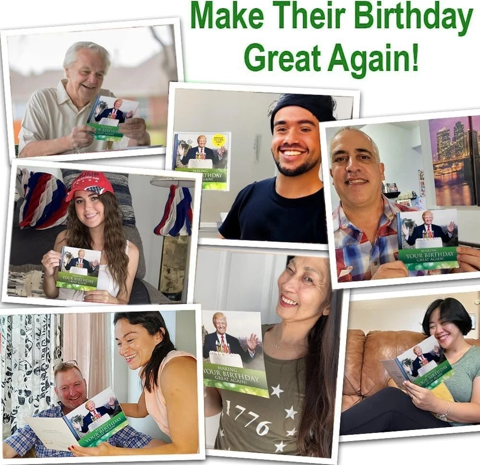 Tarjeta de cumpleaños Talking Trump con voz real de Trump - tarjetas de cumpleaños de Trump para... Foto 4 de 4