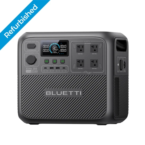 BLUETTI Elite 200V2 2600W 2073Wh Portable Power Station for RV/ Home Backup