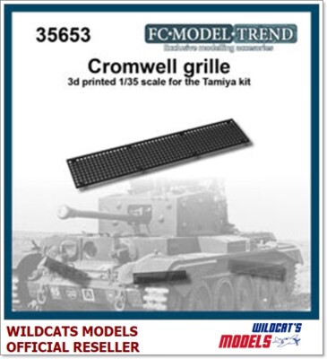 FC MODEL TREND 35653, Cromwell MK.IV Mesh Grill, 3D gedruckt (für TAMIYA), 1/35 