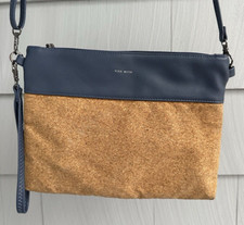 PIxie Mood Nicole Pouch Blue Vegan Leather & ...
