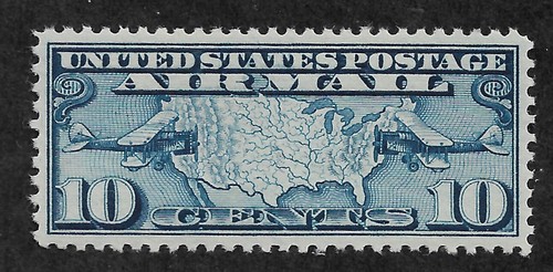 US #C7 (1926) 10c Airmail - MNH - VF - 第 1/2 張圖片