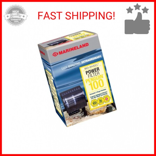Marineland Penguin Bio-Wheel Power Filter 100 GPH, Multi-Stage Aquarium Filtrati
