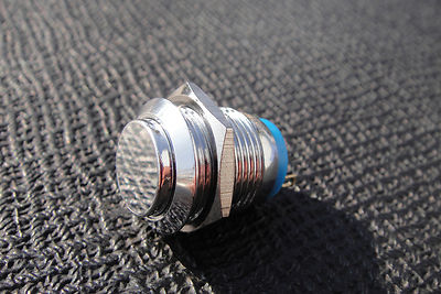 Momentary N/O  3v-6v-9V 12V-24V-110v Push to Make Switch Stainless Horn Car 16mm