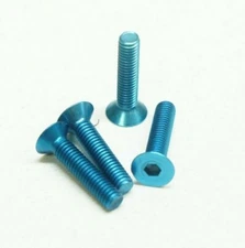 4x M3x14 Flat Head Aluminum Screws (for 30x30 Fan Mount)
