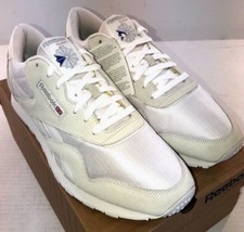 Reebok Men's Classic Nylon Running Shoe 6390 White/Lt Grey Medium NWD