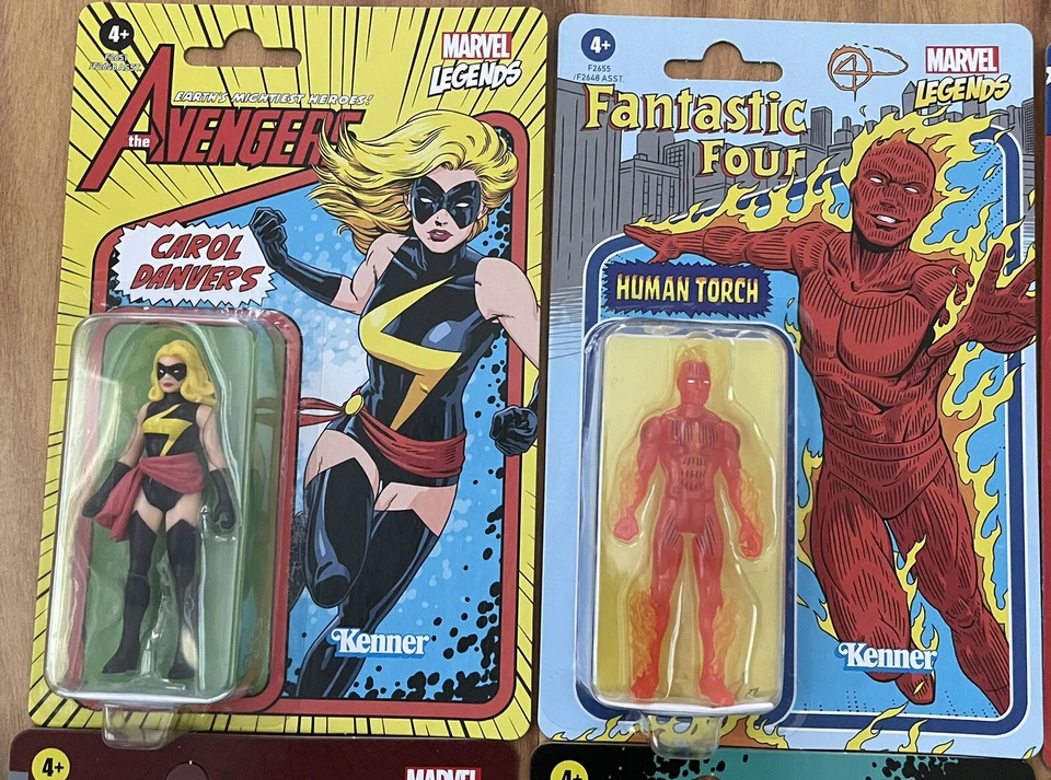 Nuevo Hasbro/Kenner Marvel Legends Retro 3.75 Spiderman, Hulk, Capitán América Set Foto 3 de 4