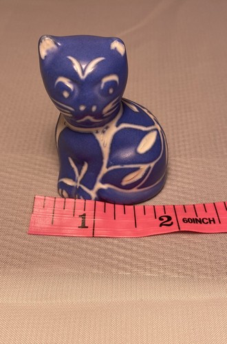 Gato azul de cerámica de los años 60 vintage - Imagen 4 de 4