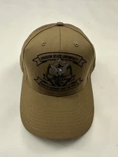 The Corps NROTC Origon State University Logo Beige Baseball Cap Hat One Size