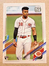 2021 TOPPS SERIES 2 #374 JOSE GARCIA SP SHORT PRINT VARIATION REDS ROOKIE RC
