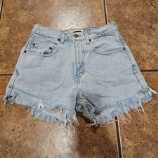 Vintage Gap Shorts Cut Offs Denim Distressed Short Shorts Lightwash Y2K