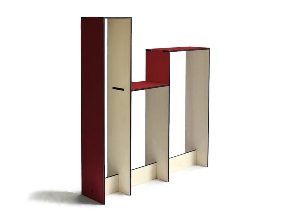 Modern Laser Cut Wood Pedestal with Sideboard and Console Table All in One - Image 3 of 4