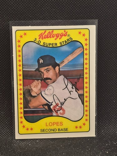 1981 Kellogg's 3-D Super Stars - Davey Lopes #29