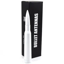 Anti-Theft Retractable White 50 Caliber Bullet Short Antenna For 07 21 GMC Chevy