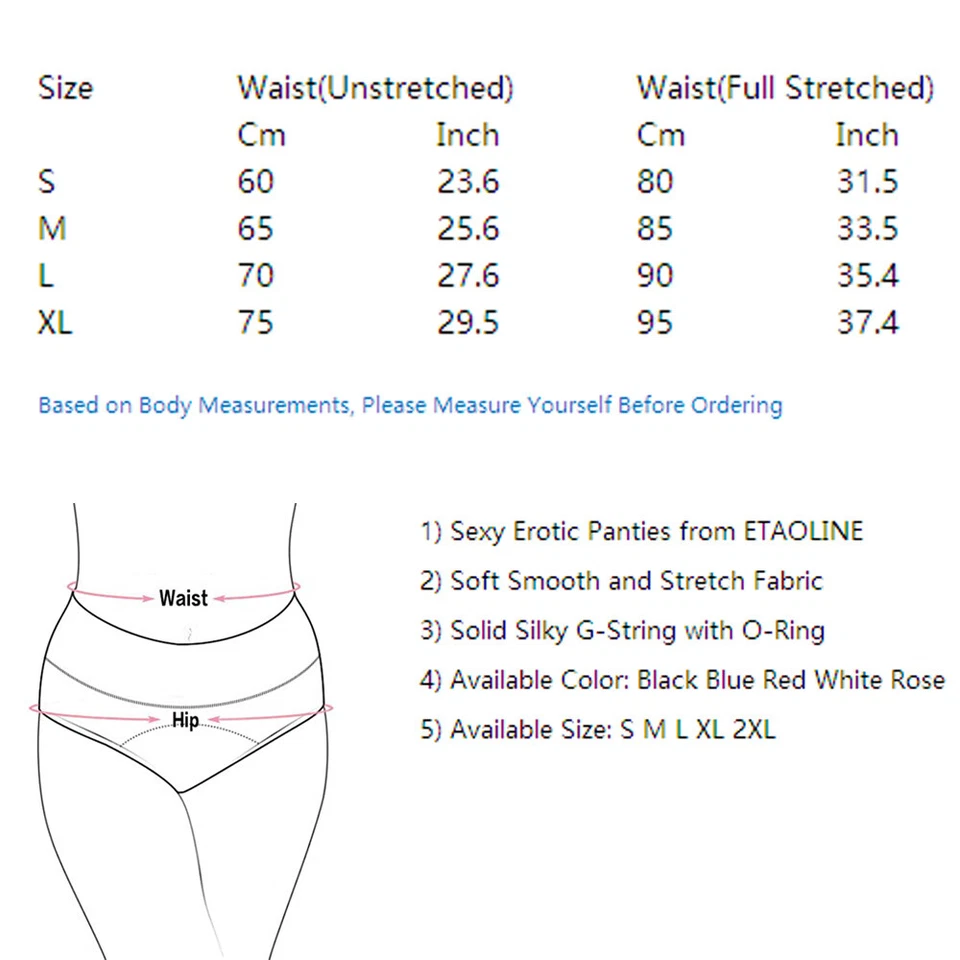 Paquete de 5 mini tangas para mujer micro tanga sexy ropa interior sedosa lencería bragas Foto 2 de 4