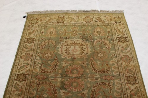 4'1"" x 6'0"" Fuß Blumenmuster Gemüse Farbstoff Handgeknüpft Geometrische Wolle Authentischer Teppich - Bild 2 von 8
