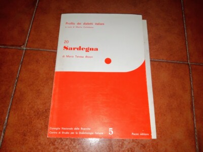 CORTELAZZO ATZORI PROFIL DER ITALIENISCHEN DIALEKTE SARDINIEN MIT VINYL PACINI 1982