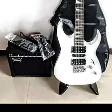 🎅FREE SHIPPING!🎅+AMP! Glarry I Style Electric Guitar +Case/Bag +Cable +Strap!