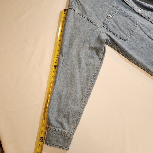 Harley Davidson Mens Denim Shirt Size Large Embroidered on Pocket Long Sleeve - Picture 17 of 21