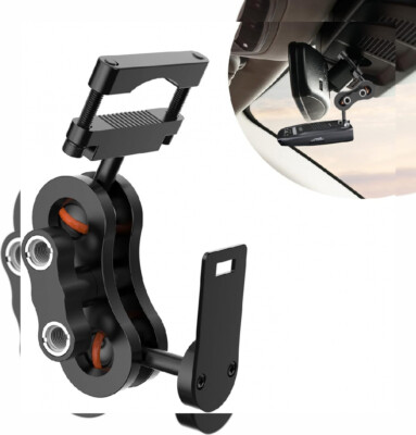 Radar Detector Mount, Rearview Mirror Rod Mounting Base, Suitable Black 