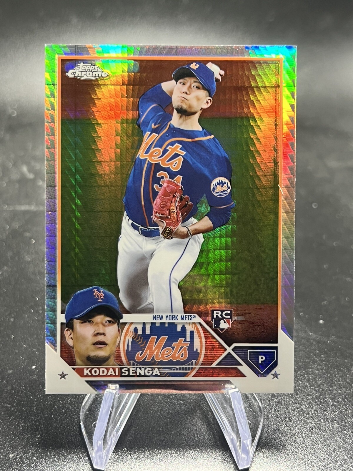 2023 Topps Chrome Kodai Senga Prism Refractor Rookie RC #217 Mets