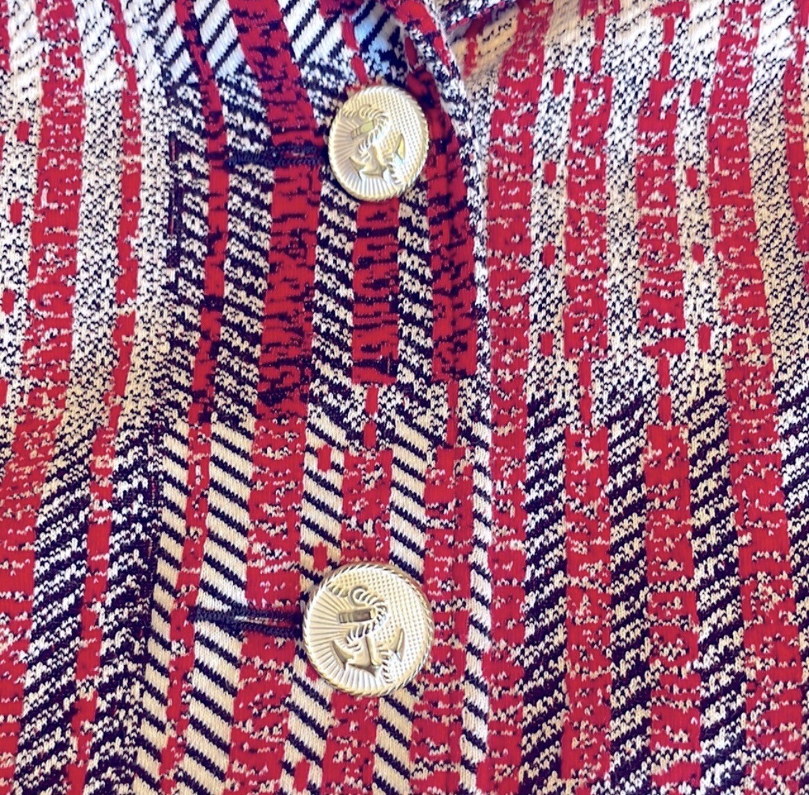 CAbi Patchwork Nautical Blazer Jacket Style 6028,… - image 8