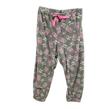 3X Bobbie Brooks Sleepwear Womens PJ Pants Fleece Coffee Print