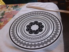 Two’s Company Black and White Platter or Wall Decor SEE PICS