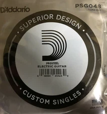 D'Addario XL ProSteels Wound Singles .048" (5 Pack) PSG048 ~Free U.S. Shipping~