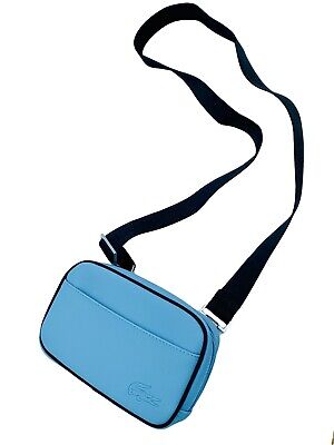 New LACOSTE BUM HIP WAIST Fanny BAG or SHOULDER bag Classic 2.2 Chrome Blue
