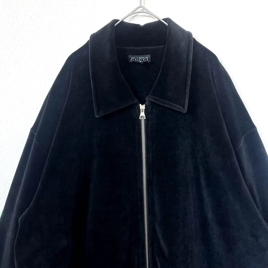 Rara mezza giacca Tom Ford epoca Gucci anni 90 lusso velluto con cerniera nera