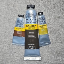 Lot of 3 Winsor & Newton Galeria Acrylic Pain...